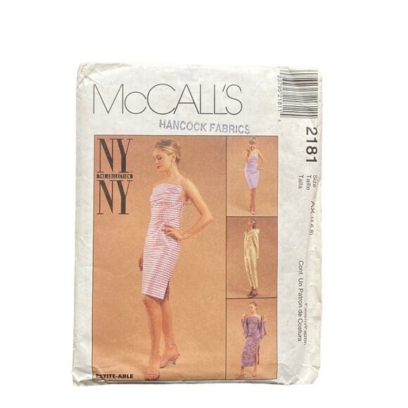 McCALLS PATTERN Style 2181 Dress Pant Skirt Size 4-8 Sewing Pattern UNCUT - Picture 1 of 3